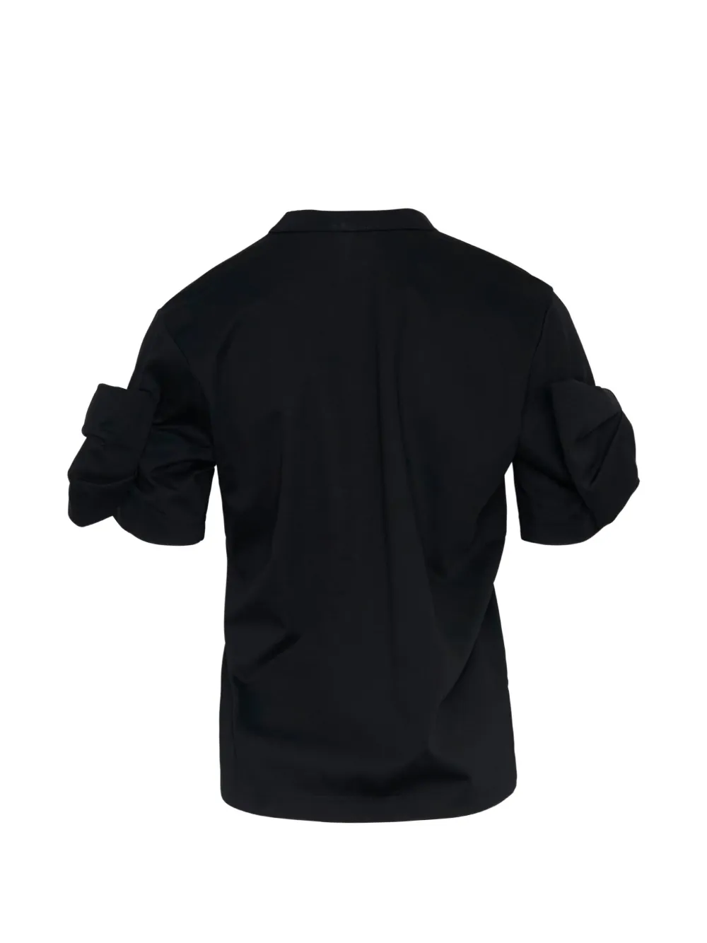 Noir Kei Ninomiya bow-detail T-shirt Zwart