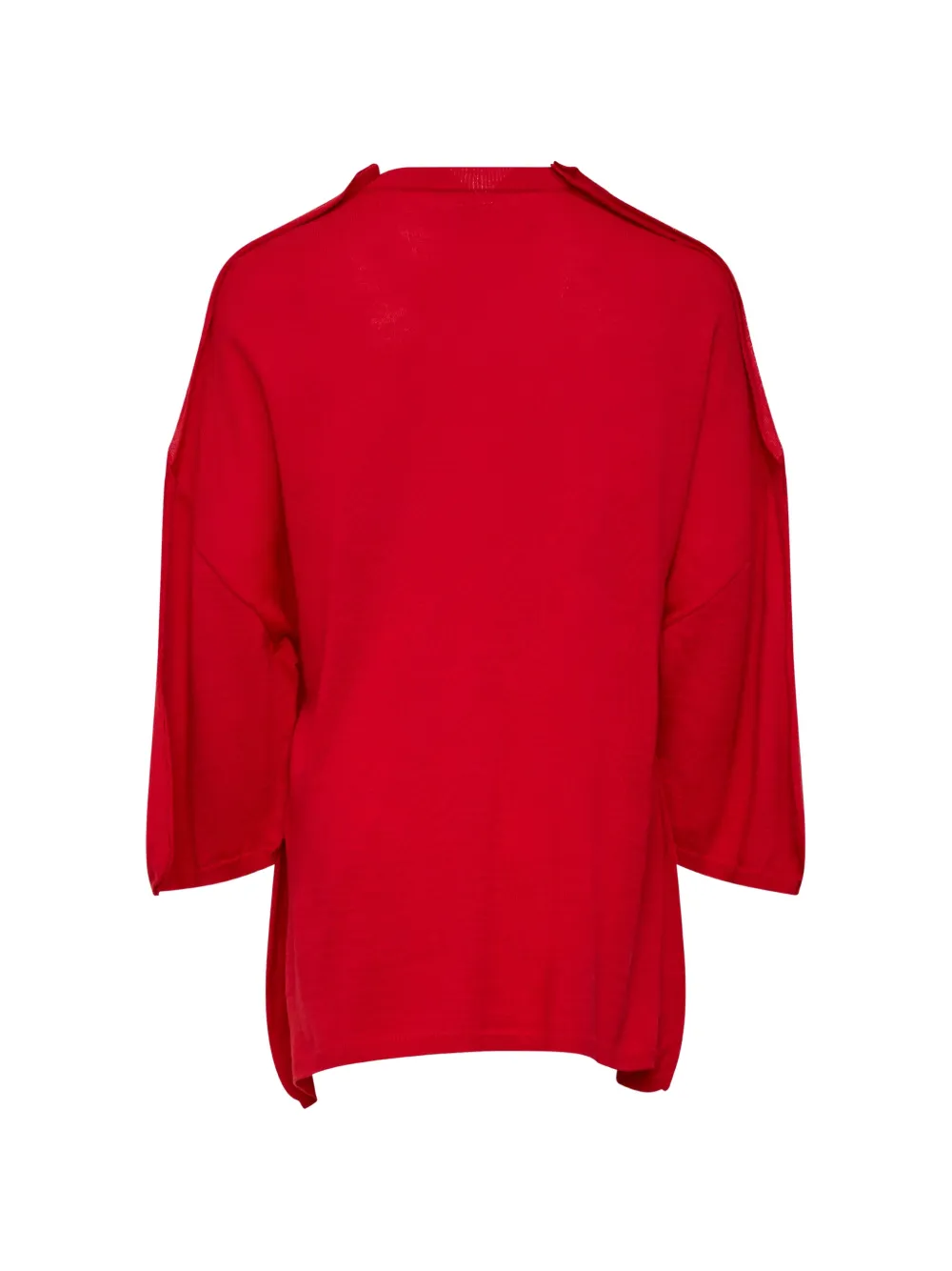 Comme Des Garçons Comme Des Garçons Oversized trui met gewelfde zoom Rood