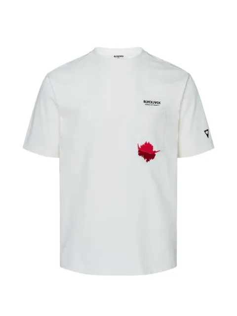 Blackjack Red Ink logo-print pocket T-shirt
