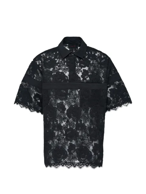 Simone Rocha floral-lace shirt