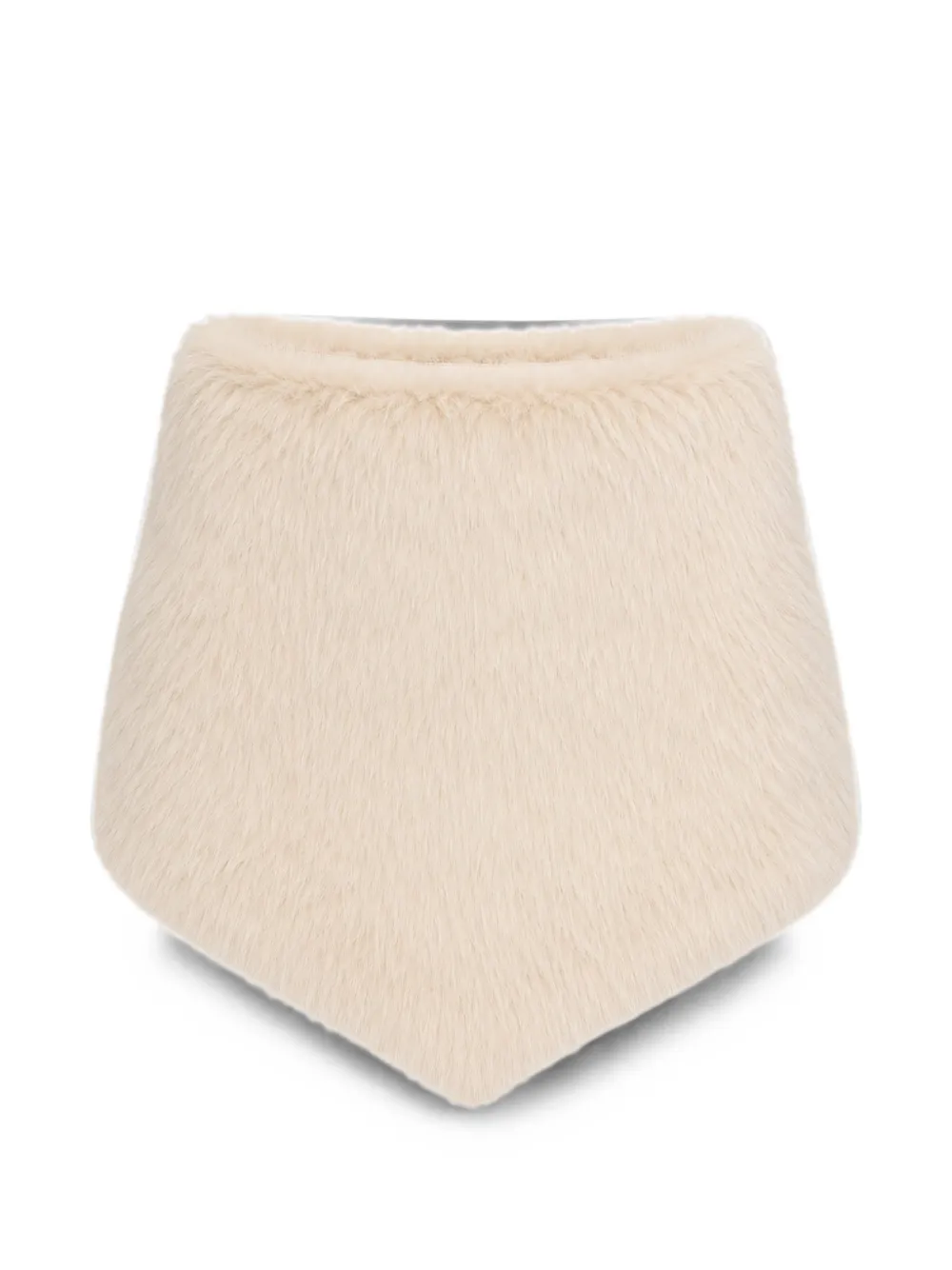 Simone Rocha faux-fur clip scarf - Nude