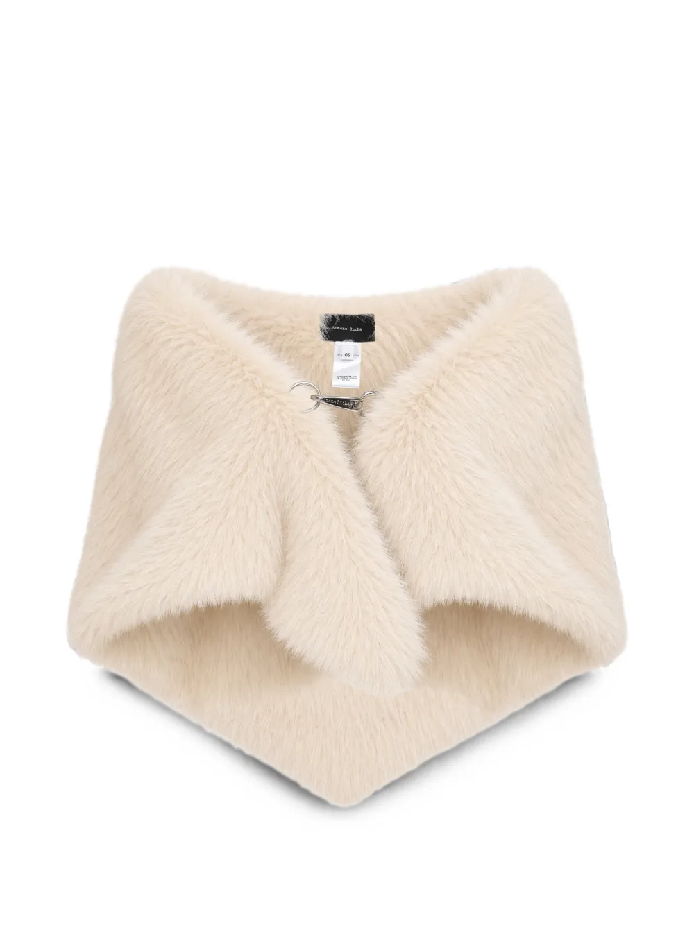 Simone Rocha Sjaal van imitatiebont Beige