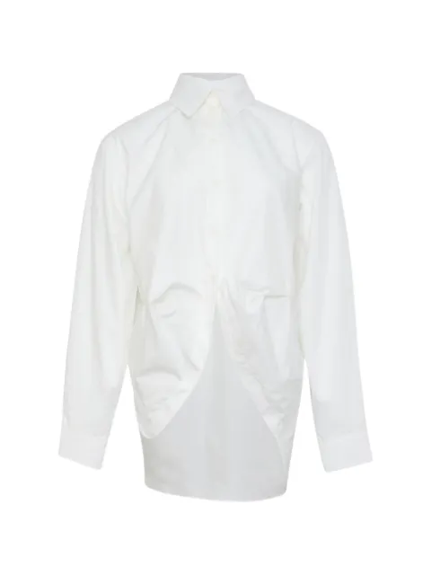 LITKOVSKA draped cotton poplin shirt