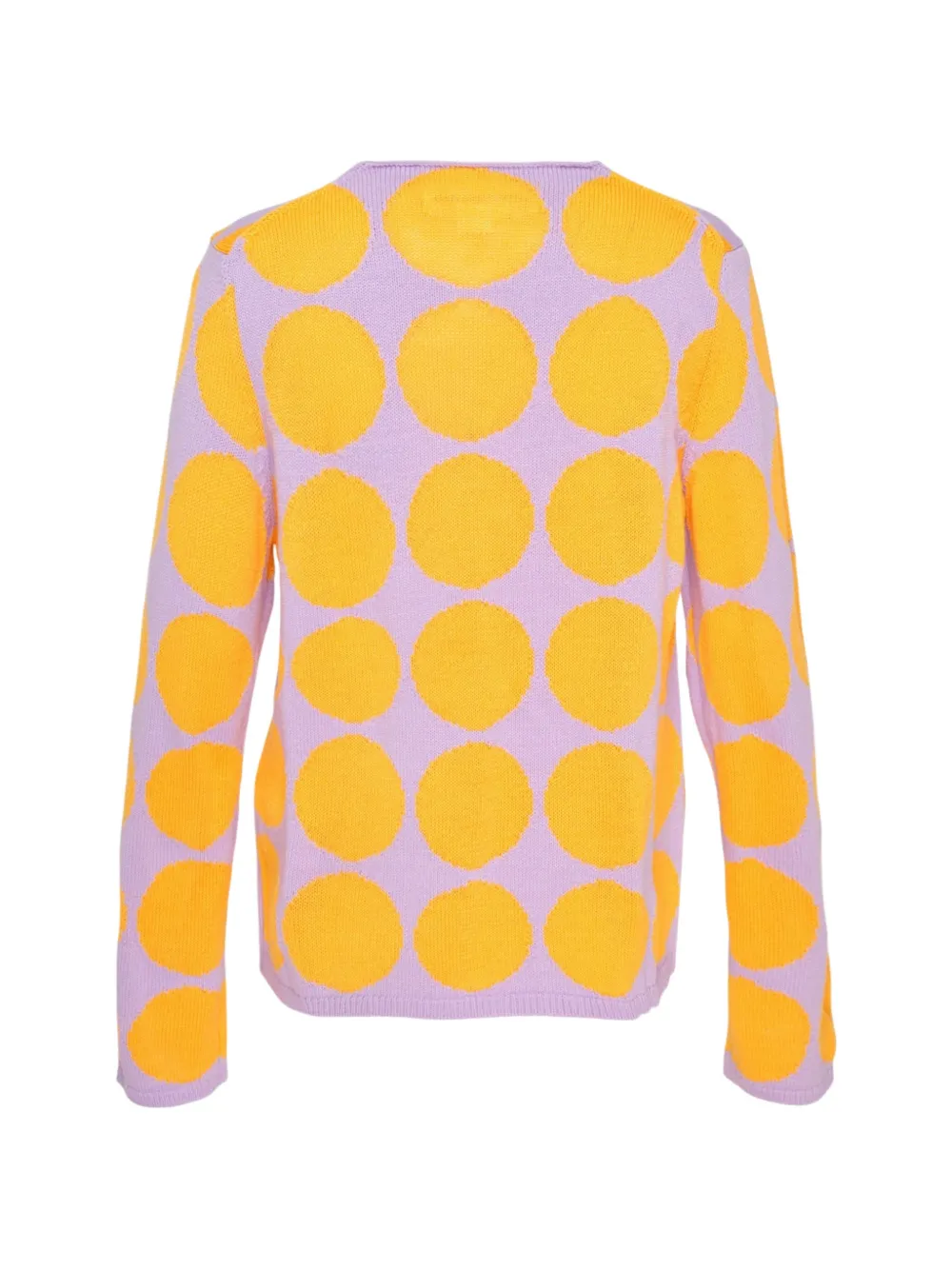 Comme Des Garçons Girl Intarsia gebreide trui met stippen Paars