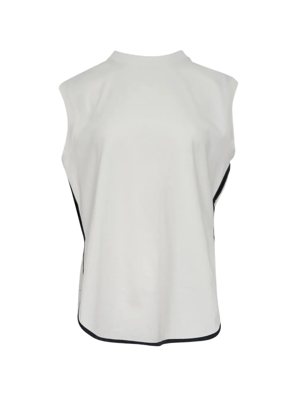 LITKOVSKA contrast-trim cotton sleeveless tank top