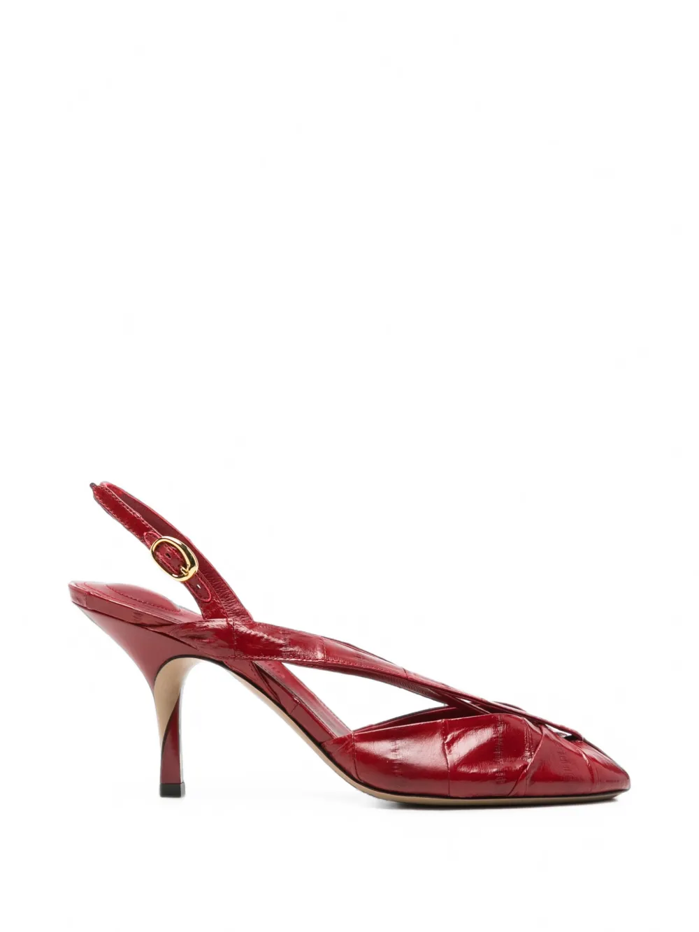 Jacquemus The Poisson slingback sandals - Rosso