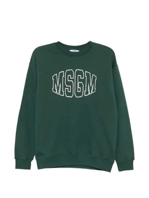 MSGM Kids pull à logo brodé