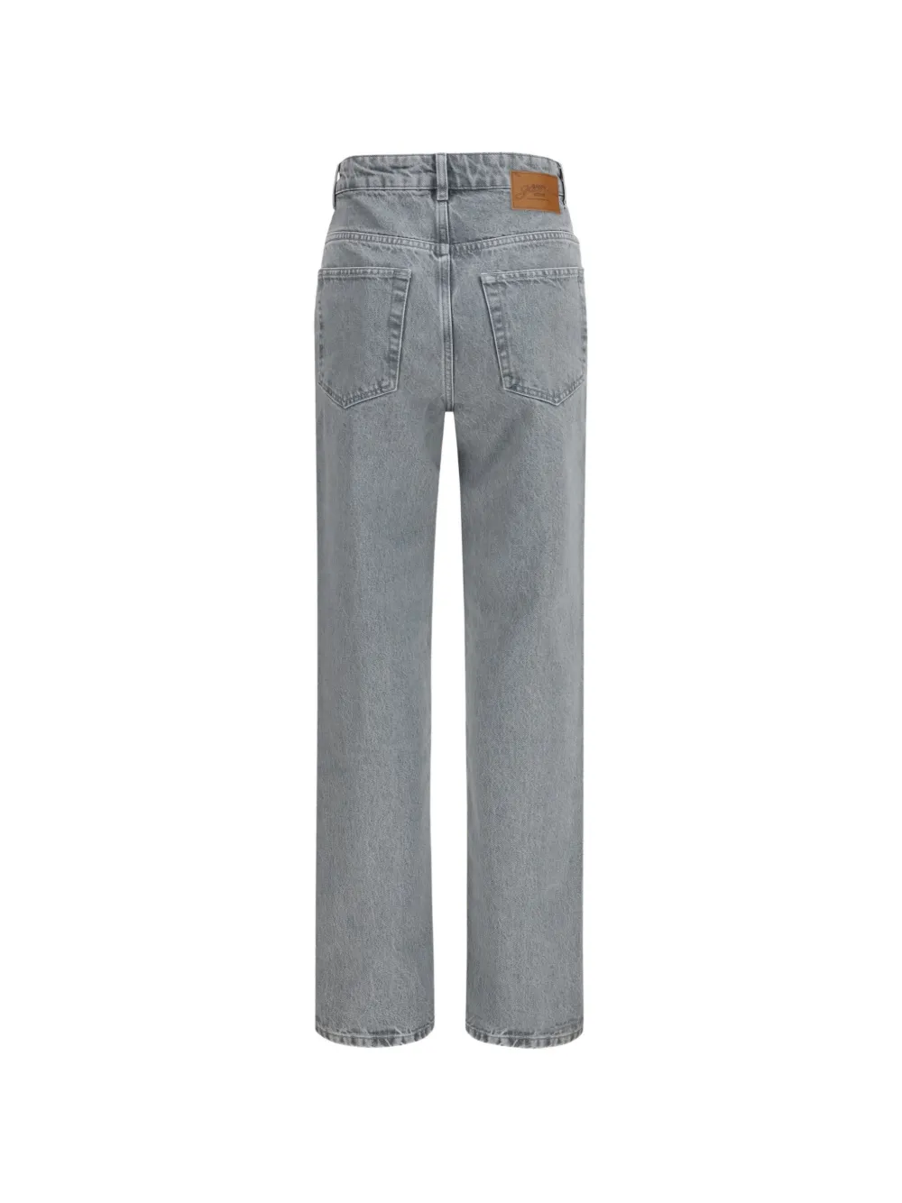 GANNI Jeans met riemlussen Grijs