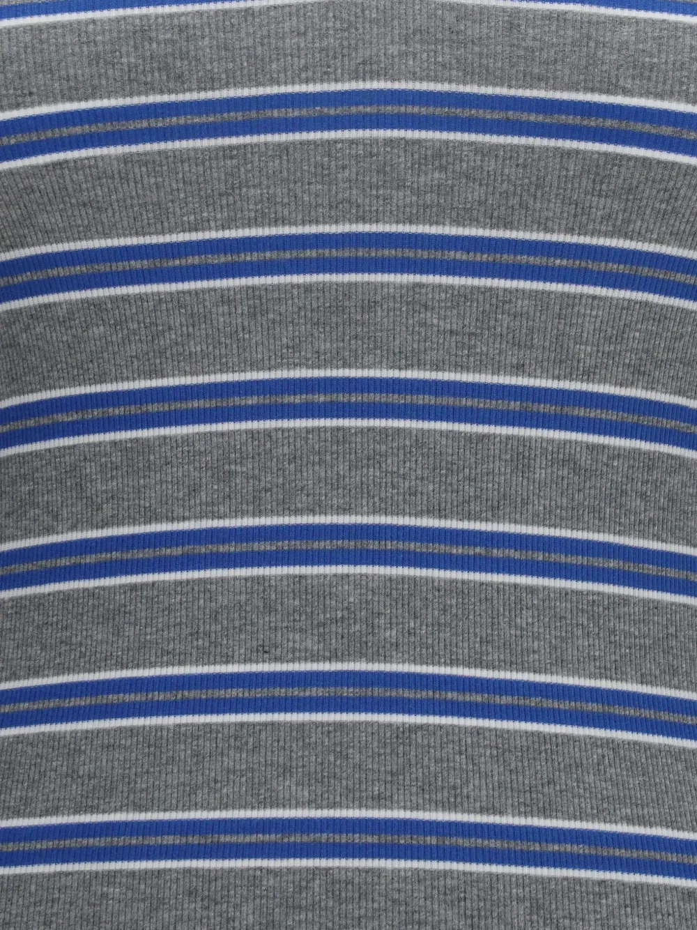 GANNI Gestreept T-shirt Grijs