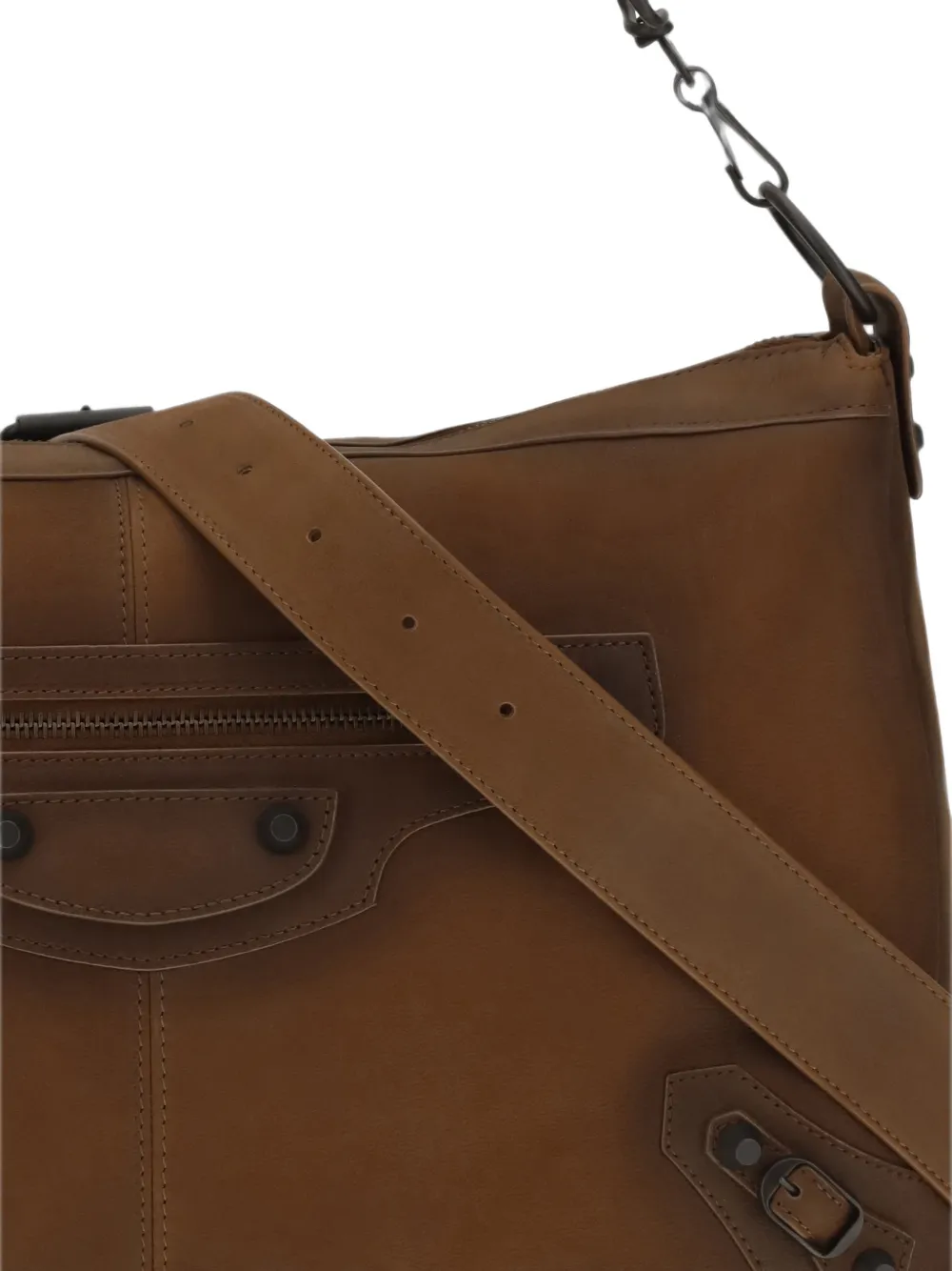 Balenciaga Medium Le City leren schoudertas Bruin