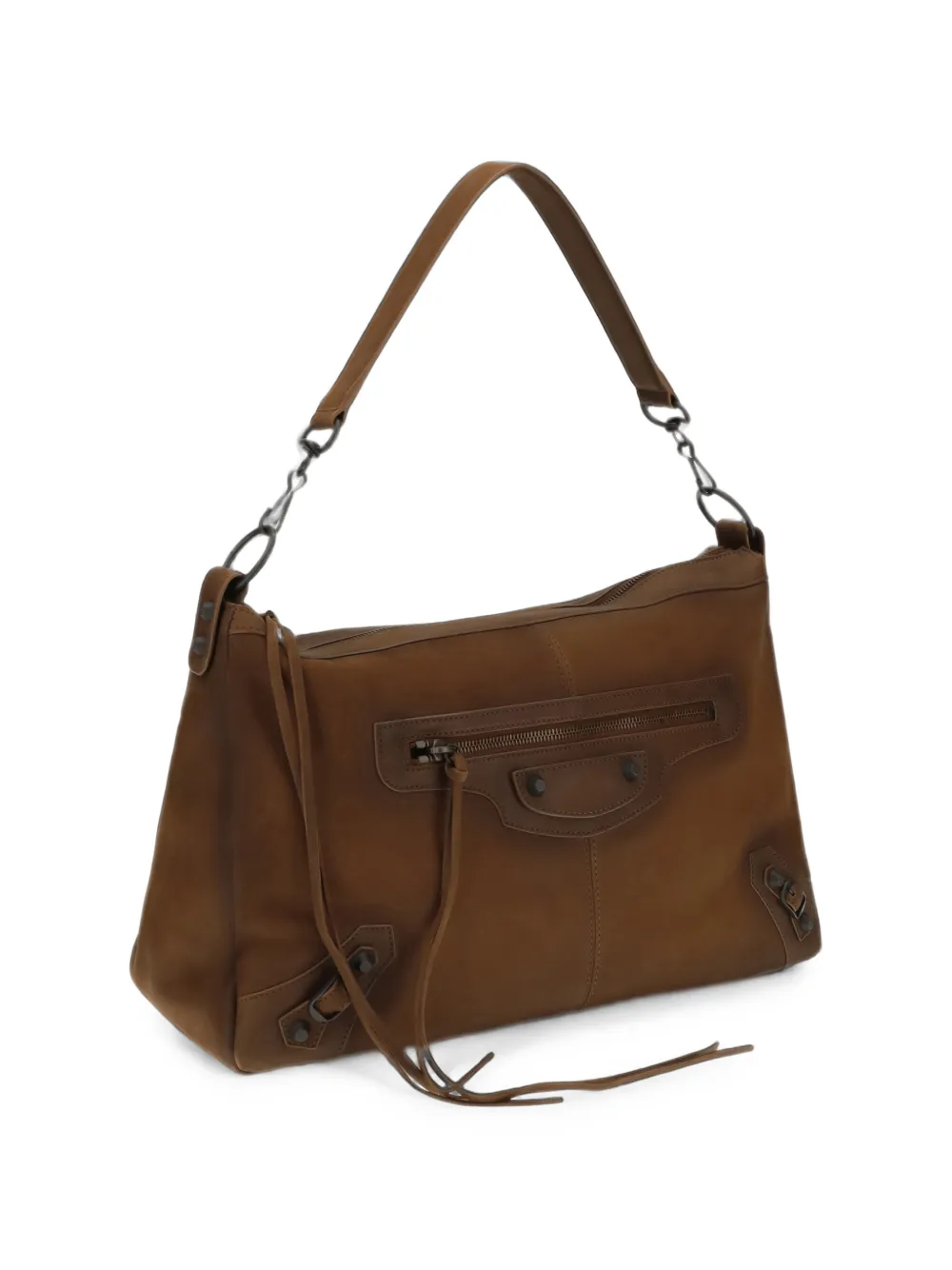 Balenciaga Medium Le City leren schoudertas Bruin