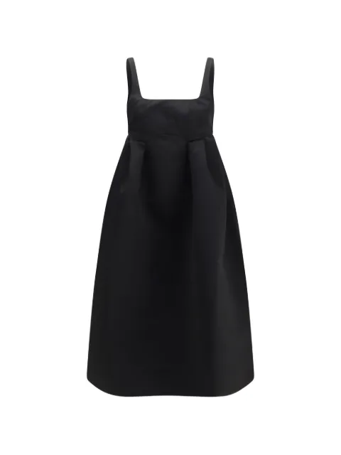 GANNI square-neck midi dress