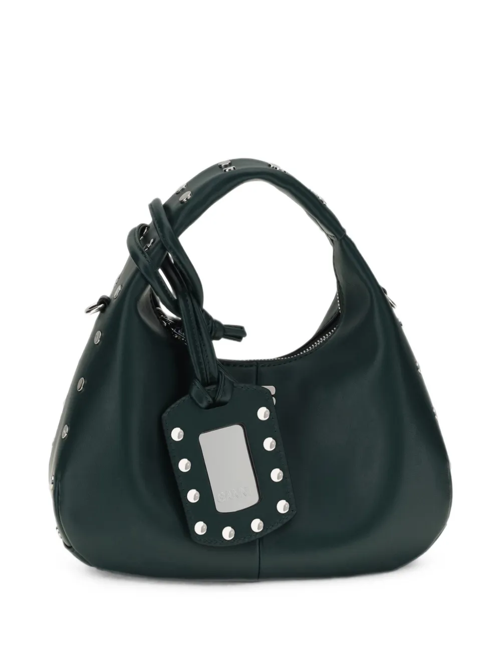 GANNI Schoudertas met studs Groen