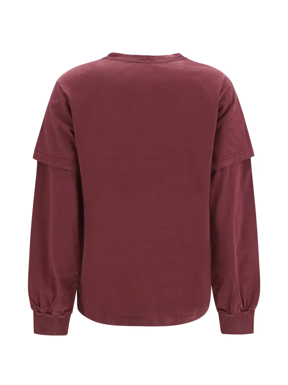 GANNI double-sleeve sweatshirt Rood