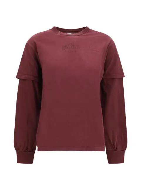 GANNI double-sleeve sweatshirt