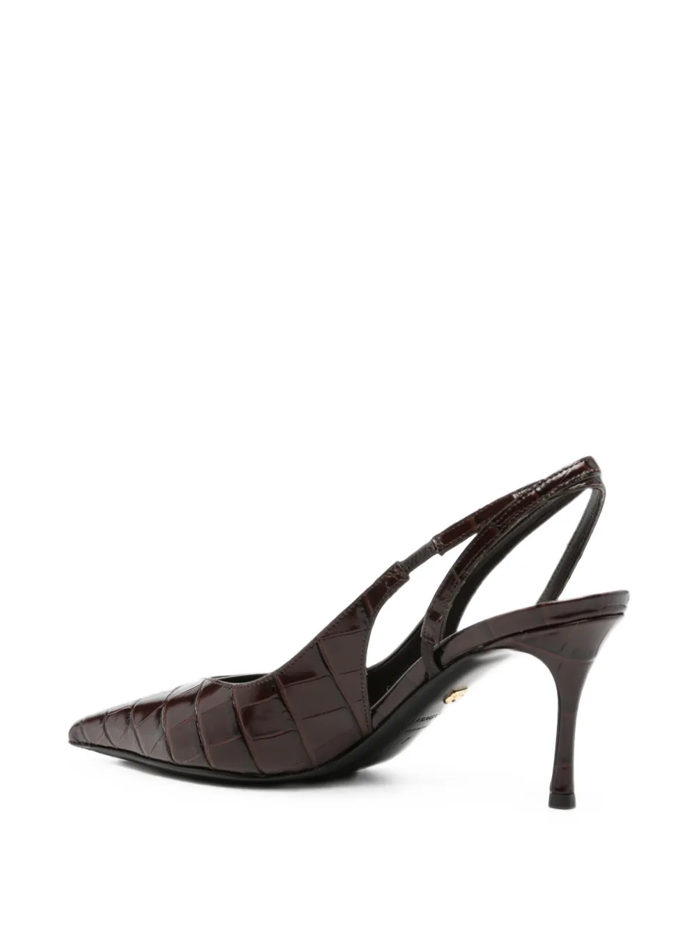 Ferragamo croc-effect slingback pumps Bruin