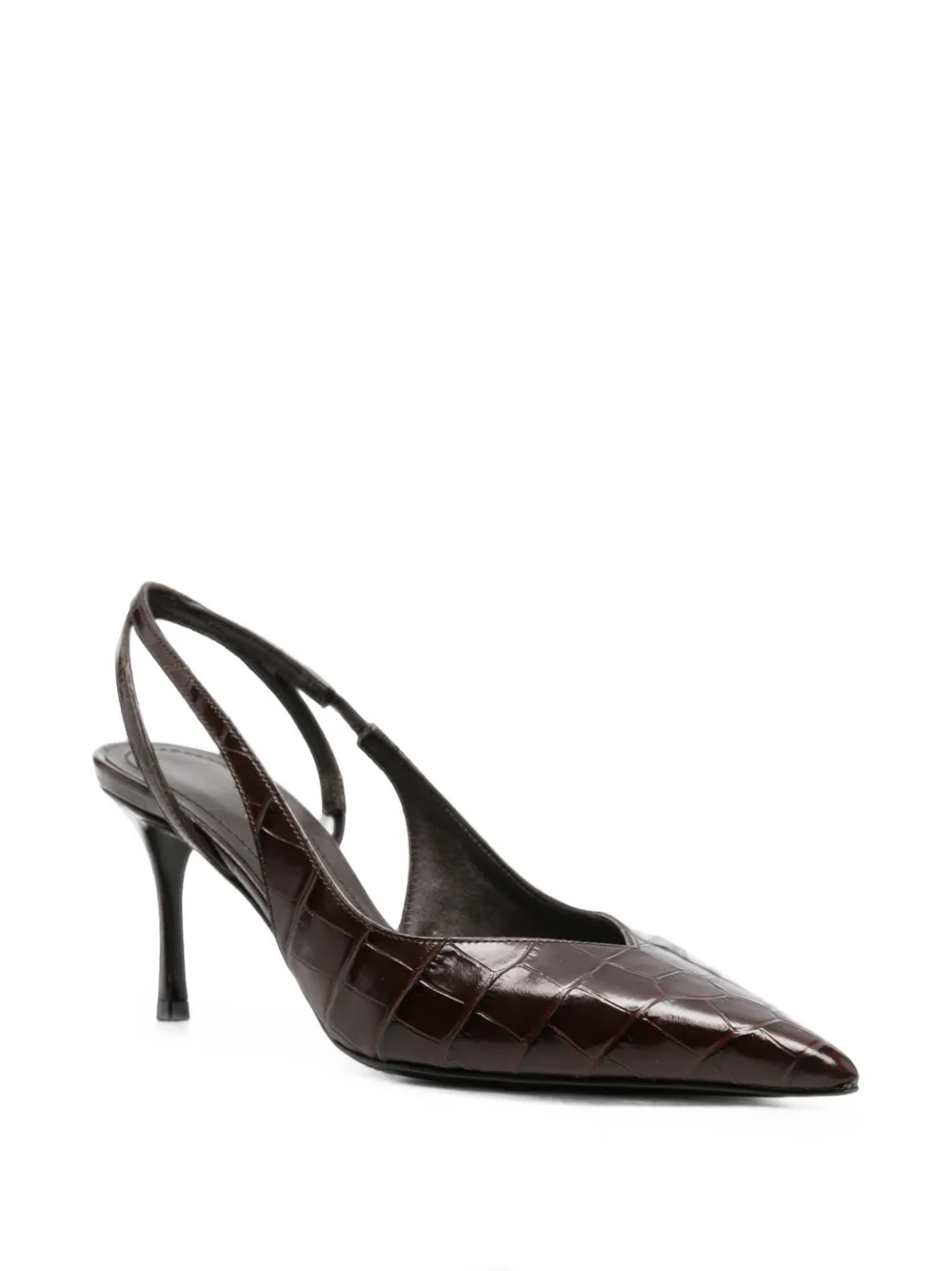 Ferragamo croc-effect slingback pumps Bruin
