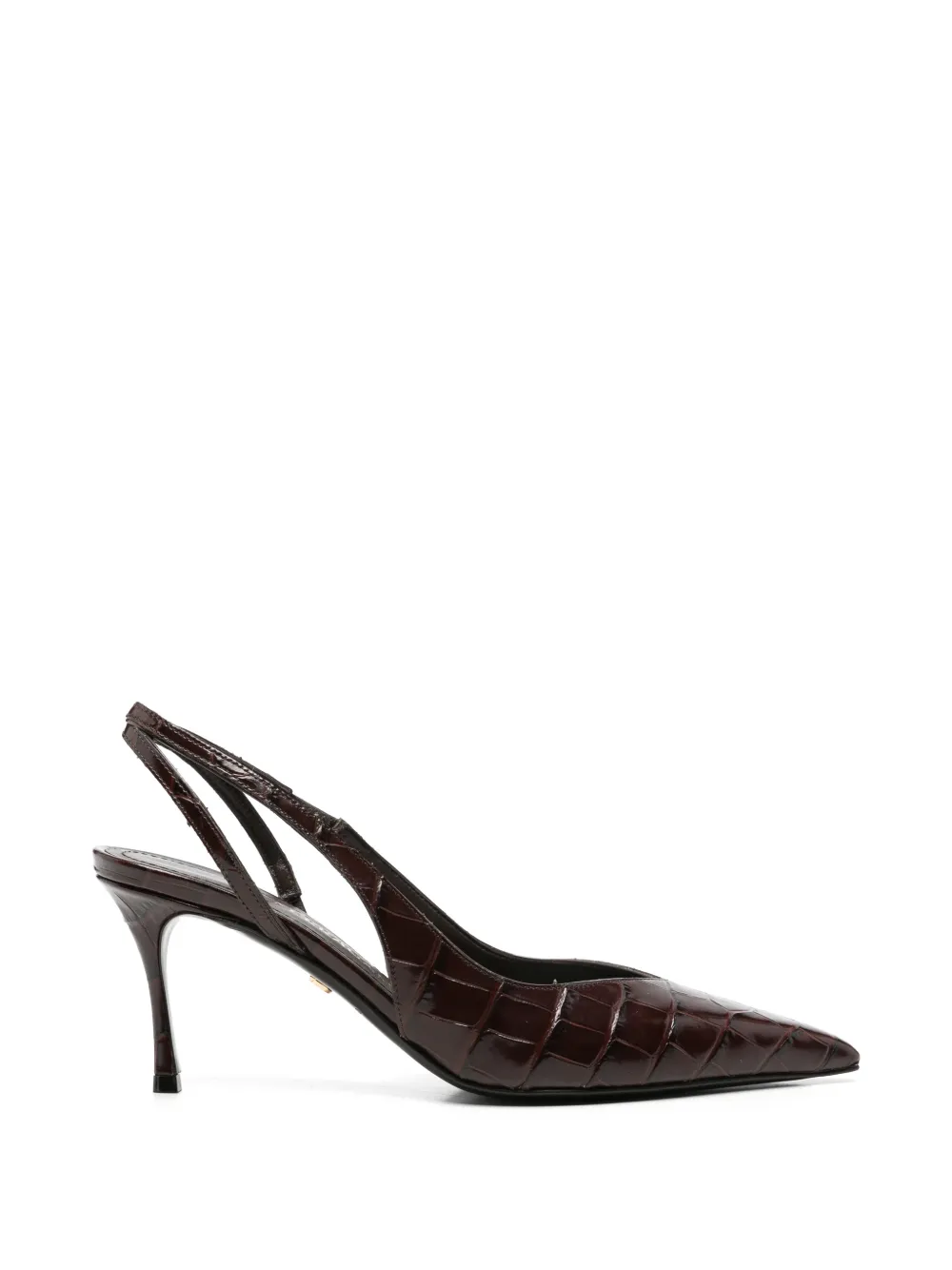Ferragamo croc-effect slingback pumps Bruin