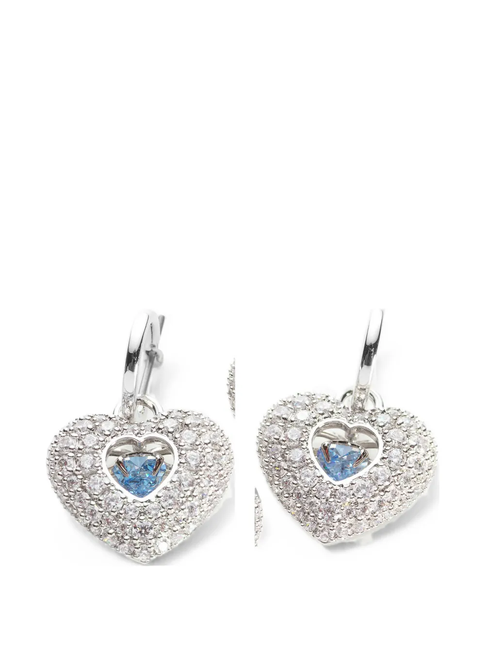 Swarovski Idyllia heart crystal earrings - Argento