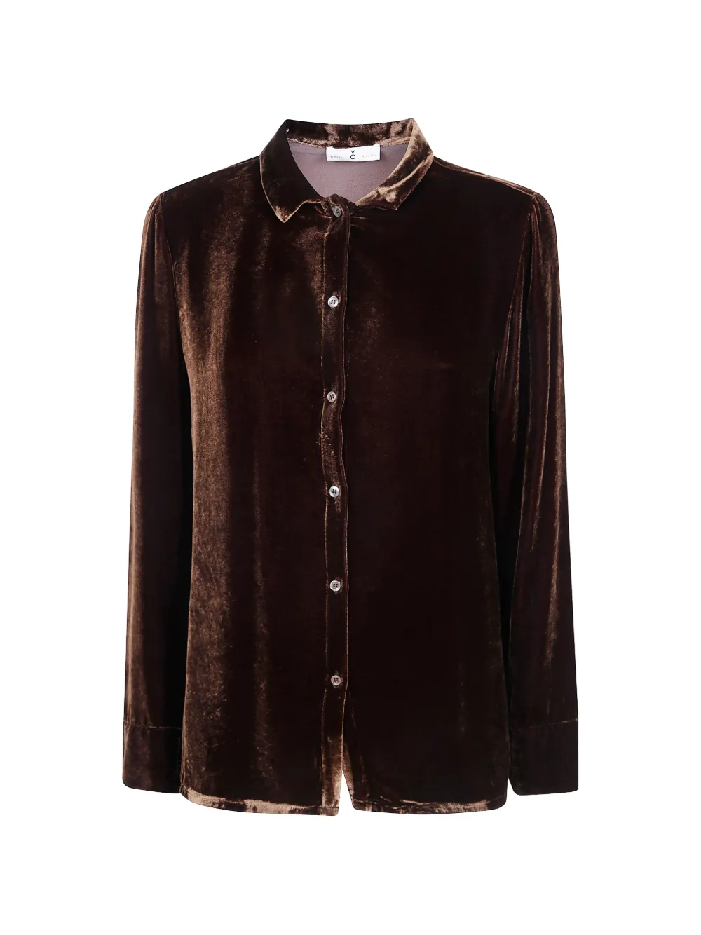 Why Ci long-sleeved velvet shirt