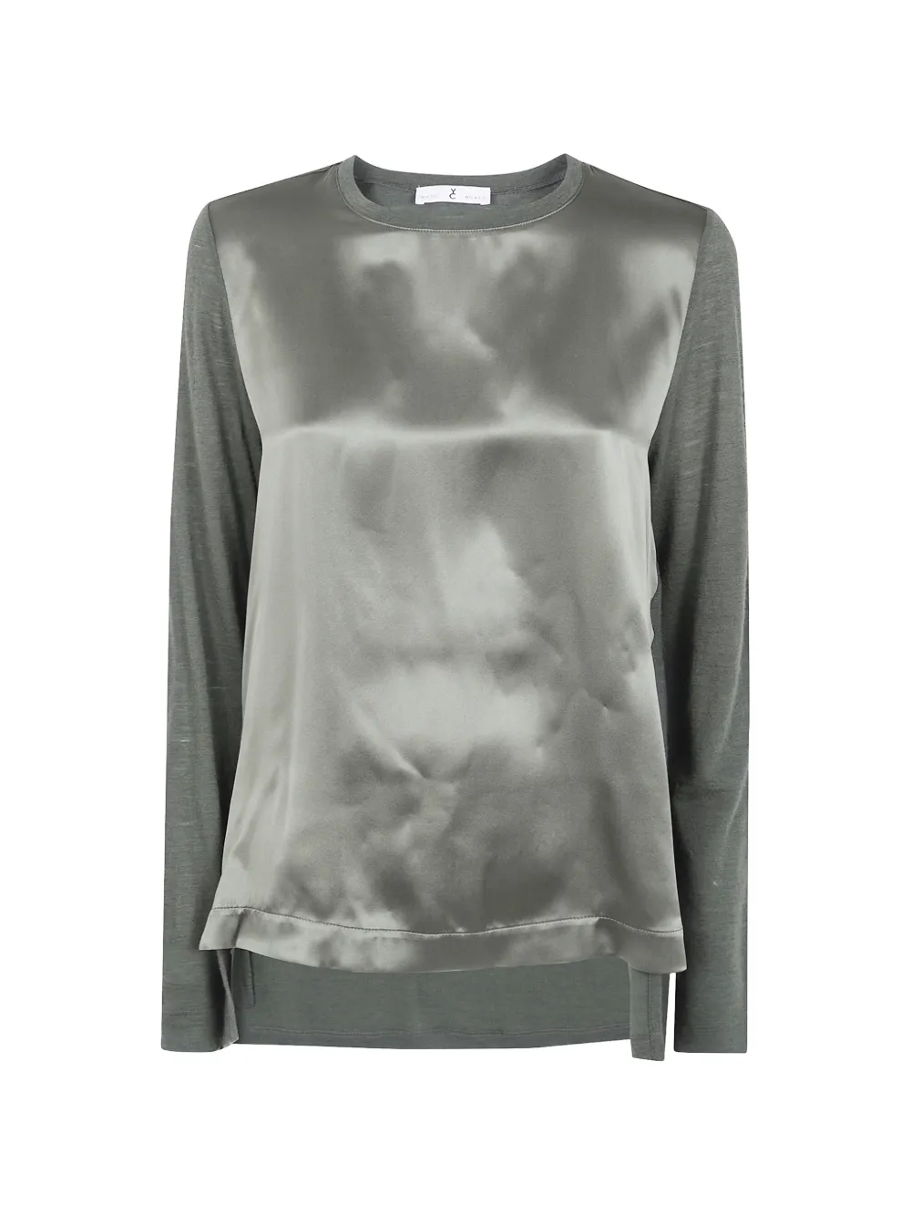 Why Ci satin-finish long-sleeve top