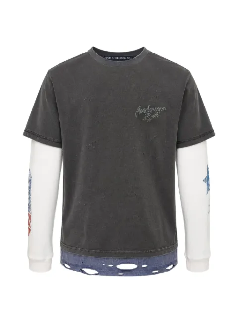 Andersson Bell distressed layered T-shirt