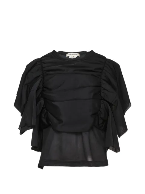 Comme Des Garçons layered gathered T-shirt