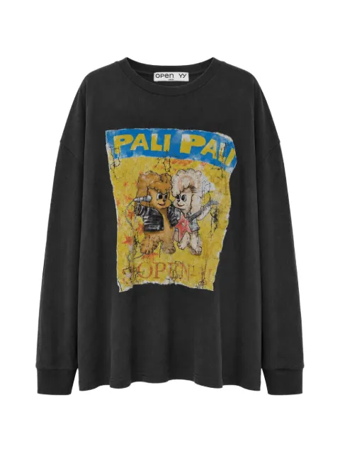 Open YY Pet Club graphic-print T-shirt