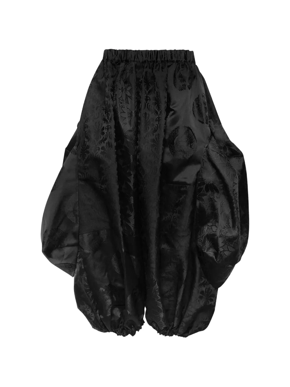 Comme Des Garçons Comme Des Garçons Geweven broek met patchwork en jacquard Zwart