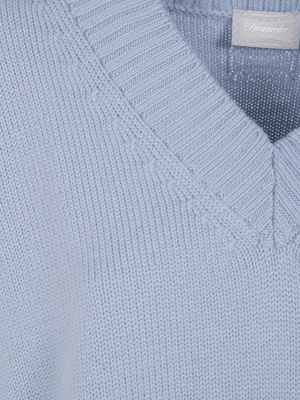 Drumohr Sweater met V-hals Blauw