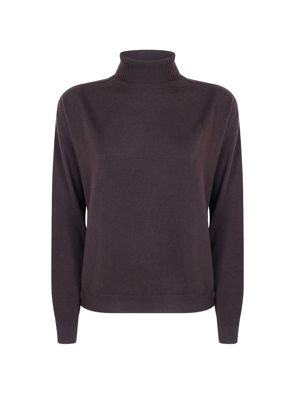 Drumohr roll-neck wool sweater Bruin