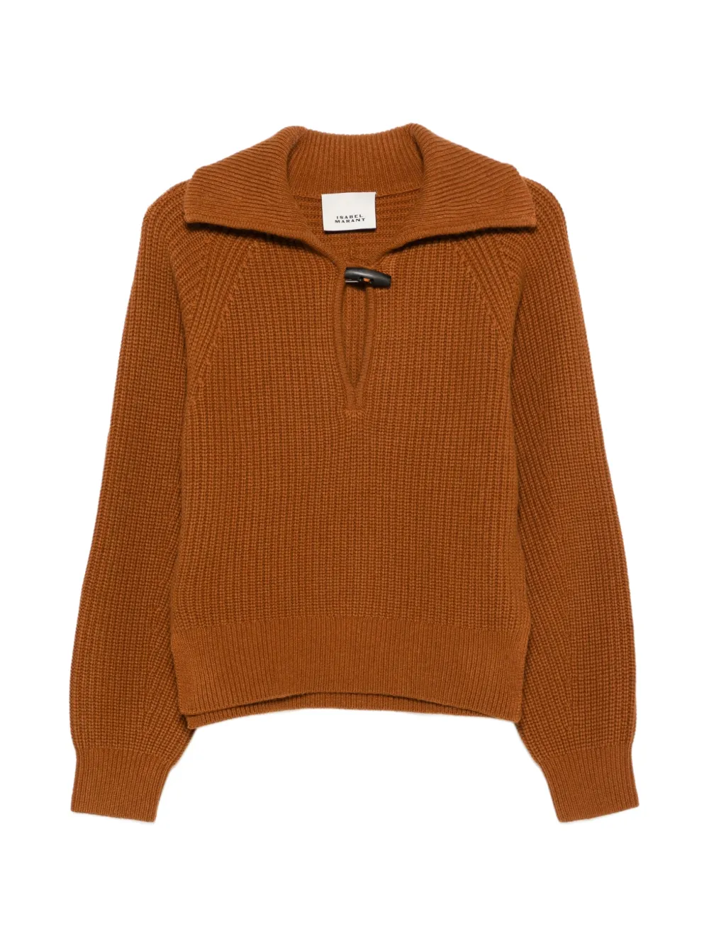ISABEL MARANT Miranda toggle-fastening ribbed-knit sweater