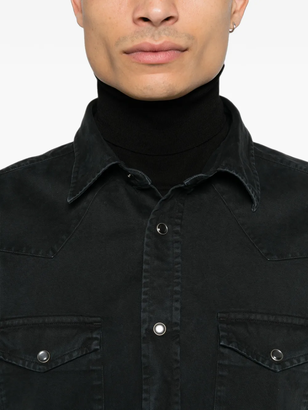 TOM FORD Denim overhemd Zwart
