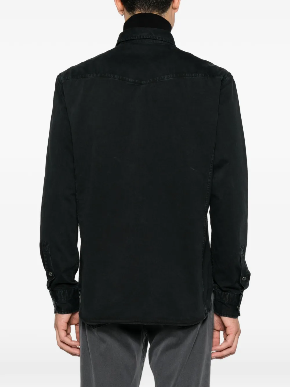 TOM FORD Denim overhemd Zwart