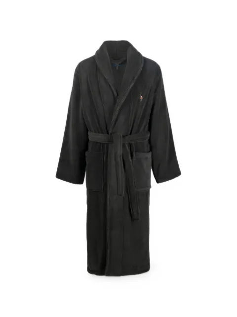 Polo Ralph Lauren logo-embroidered belted bathrobe
