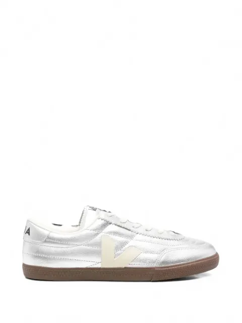 VEJA metallic leather sneakers