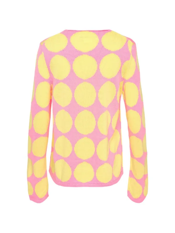 トップス COMME des GARCONS GIRL Like New Knit PNK Comme Des Garçons Girl polka-dot Sweater | Pink | FARFETCH