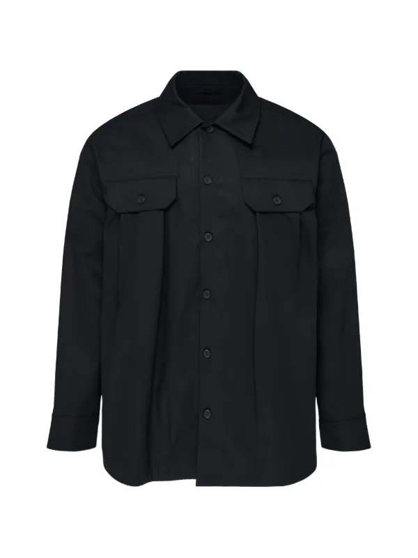 Simone Rocha Long-sleeve Embellished Shirt in Black