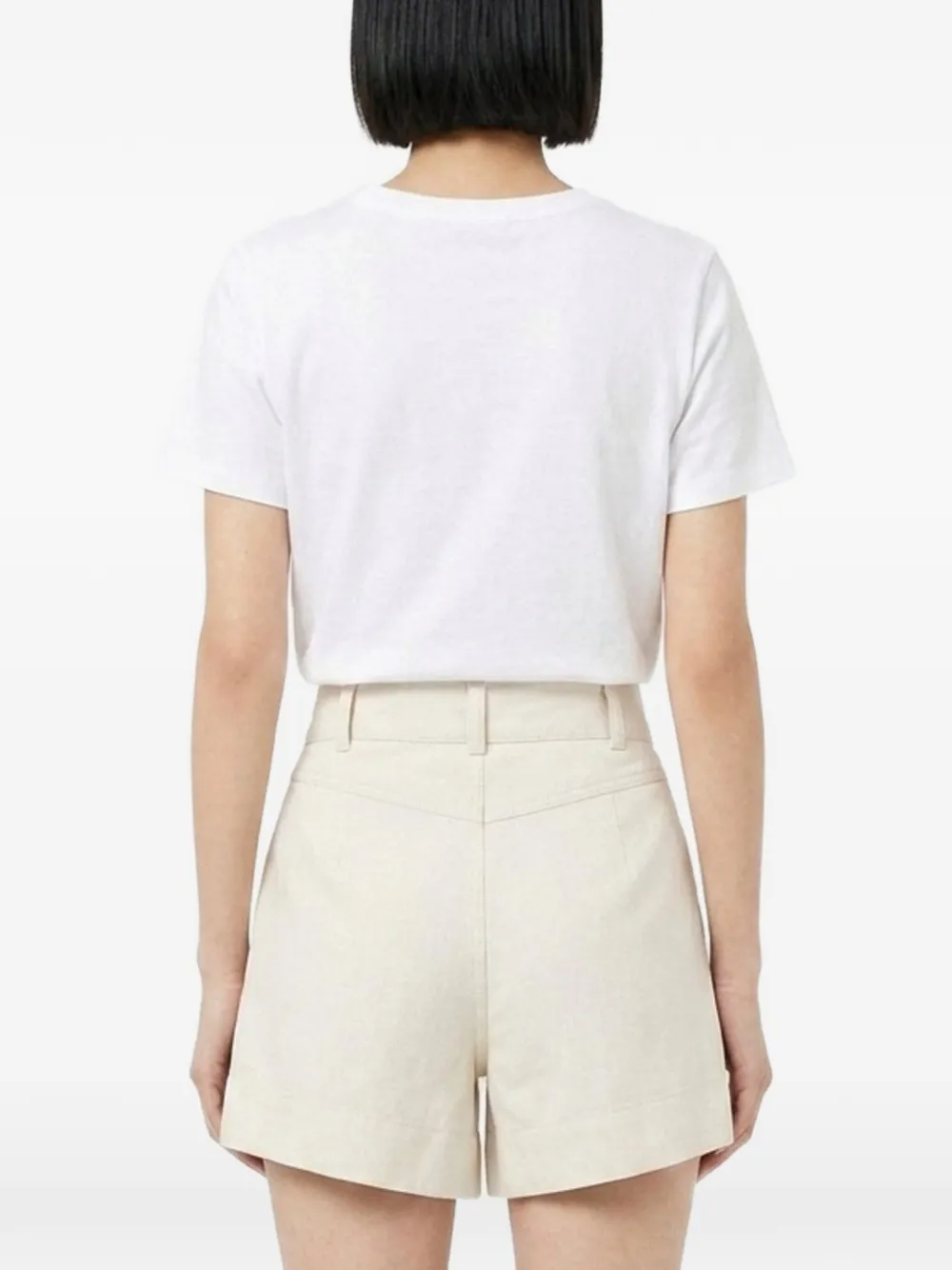 Self-Portrait Shorts met knoopdetail Wit