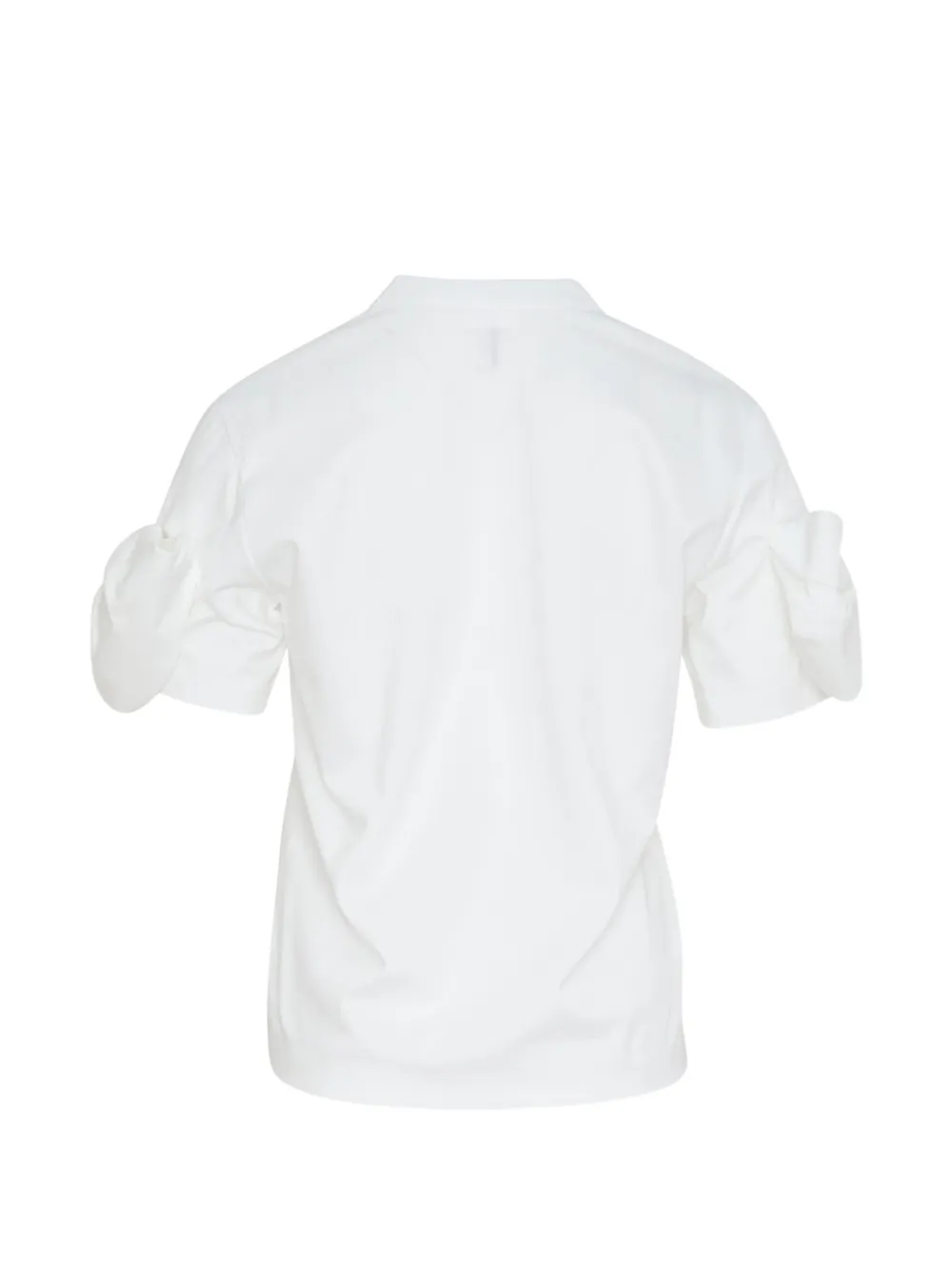 Noir Kei Ninomiya bow-detail T-shirt Wit