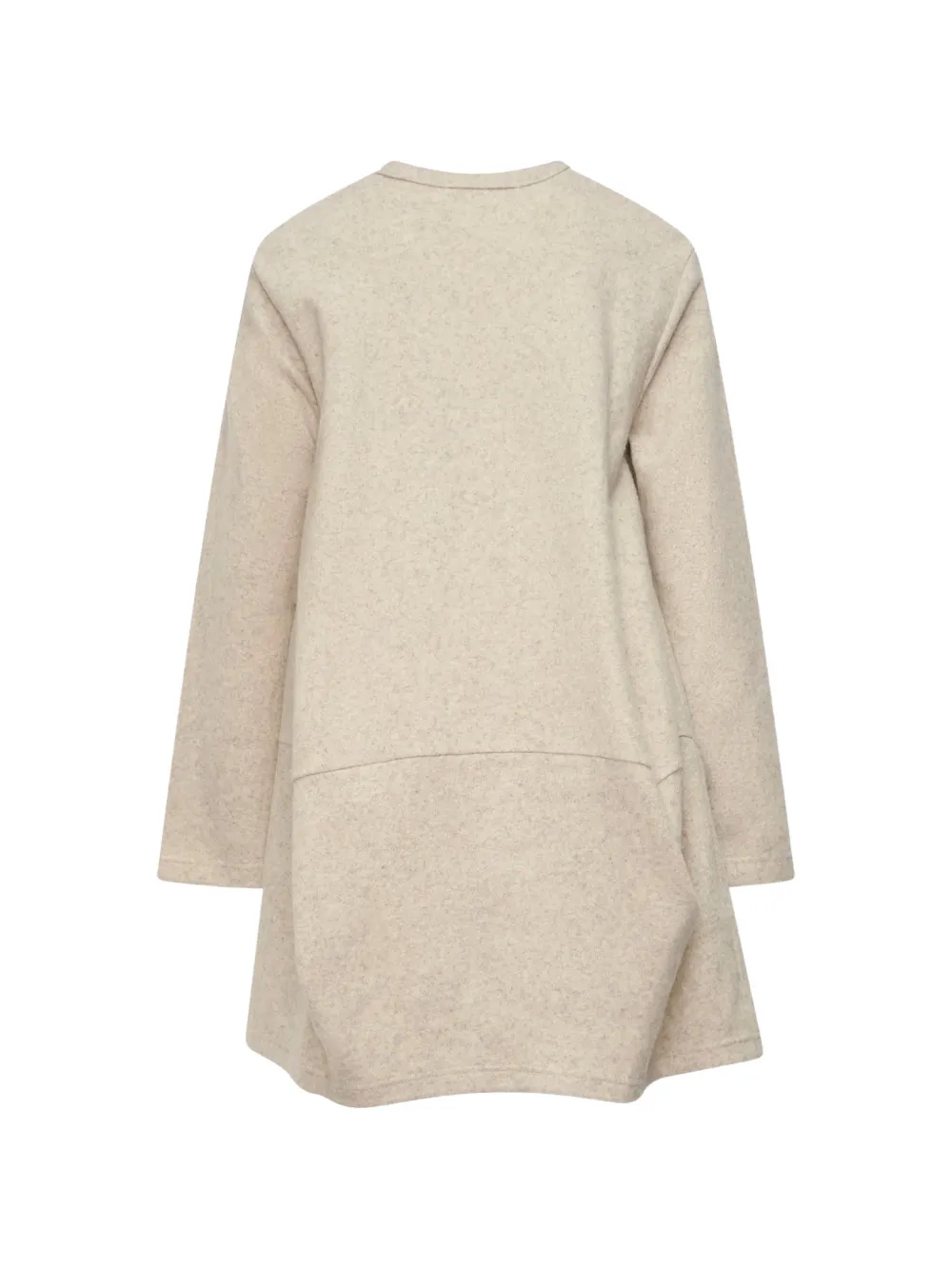 Comme Des Garçons Comme Des Garçons mini-jurk met vlakken en ronde hals Beige