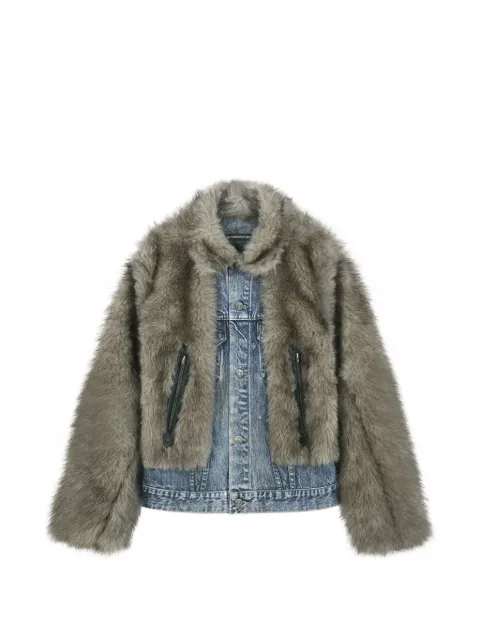 Andersson Bell faux-fur denim jacket