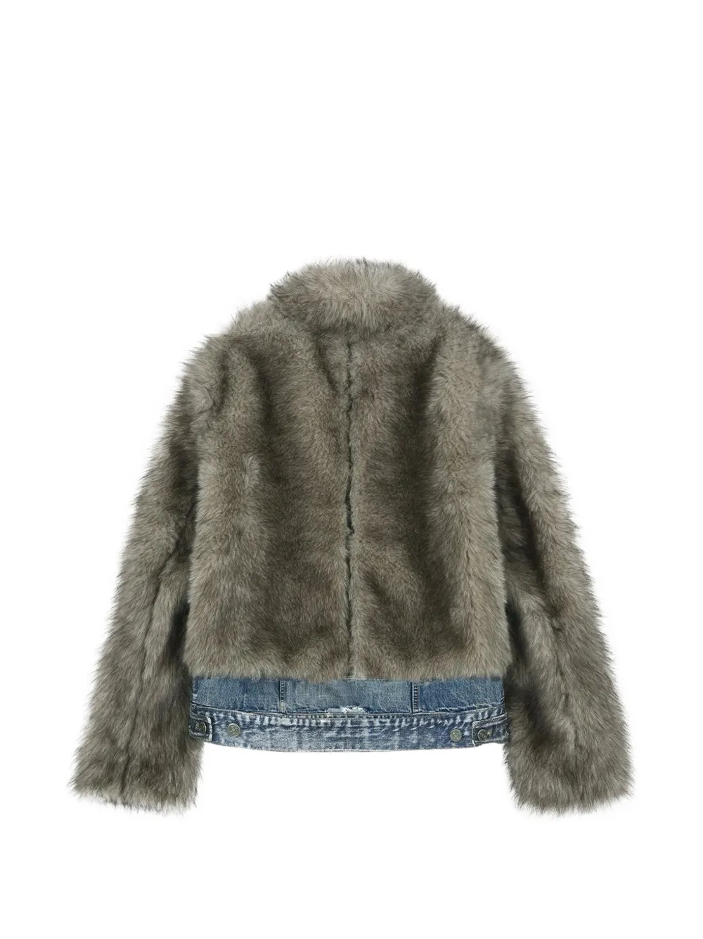 Andersson Bell faux-fur denim jacket Grijs