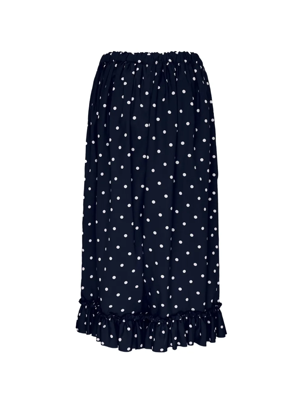 Comme Des Garçons Girl Broek met stippen en ruches Blauw