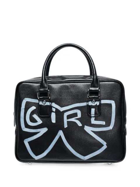 Comme Des Garçons Girl cabas à imprimé nœud