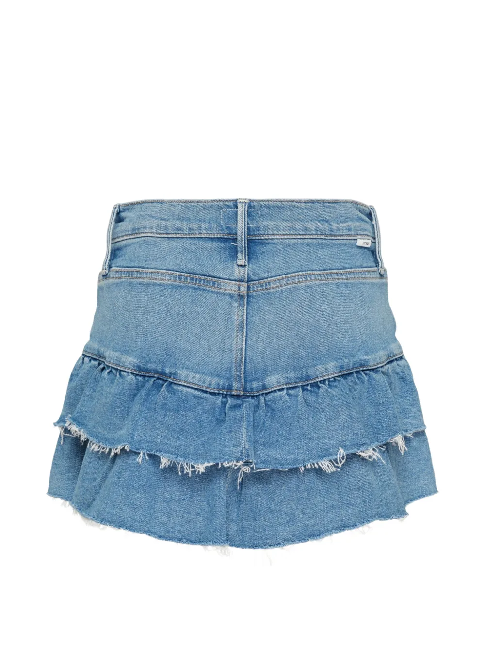 MOTHER Ruffle My Feathers denim mini-rok Blauw