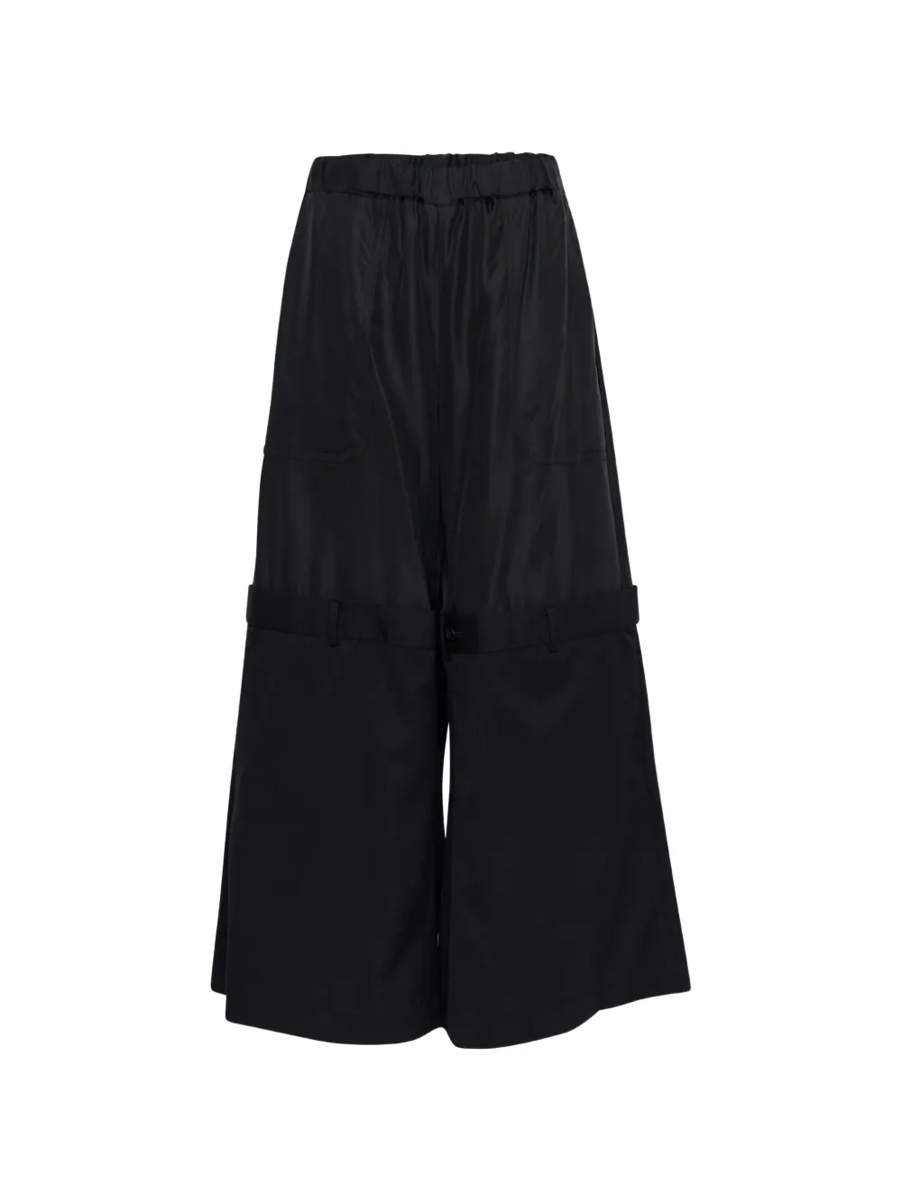Noir Kei Ninomiya drop-waist wide-leg trousers Zwart