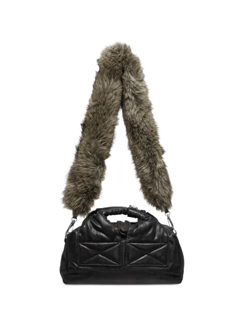 Open YY leather tote bag