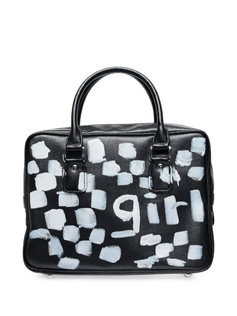 Comme Des Garçons Girl slogan-print tote bag