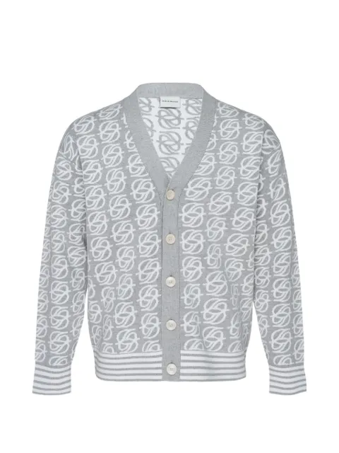 Drôle De Monsieur D Mirror Monogram knit cardigan